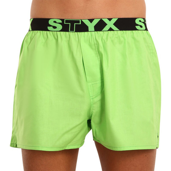 Boxer da uomo Styx sport elastico verde (B1069)