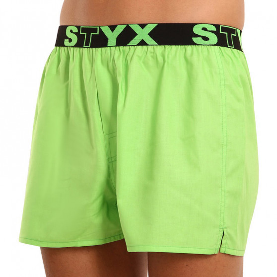 Boxer da uomo Styx sport elastico verde (B1069)