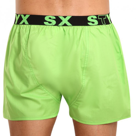 Boxer da uomo Styx sport elastico verde (B1069)