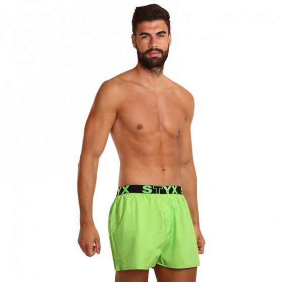 Boxer da uomo Styx sport elastico verde (B1069)