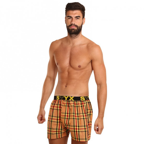 Boxer da uomo Styx sport elastico multicolore (B921)