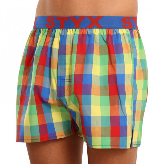 Boxer da uomo Styx sport elastico multicolore (B925)