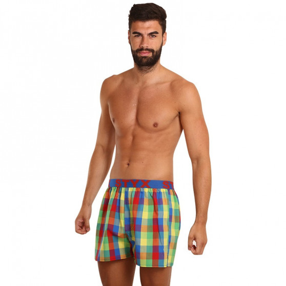 Boxer da uomo Styx sport elastico multicolore (B925)