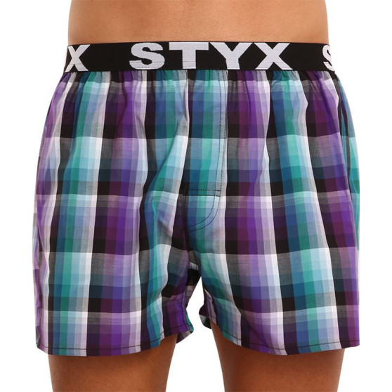 Boxer da uomo Styx sport elastico multicolore (B928)