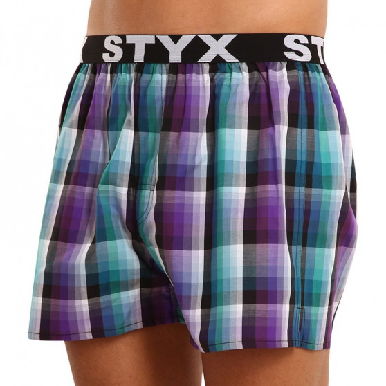 Boxer da uomo Styx sport elastico multicolore (B928)