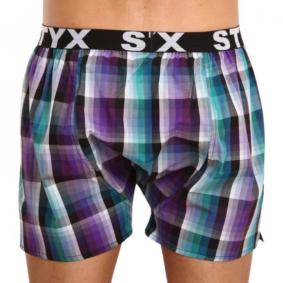 Boxer da uomo Styx sport elastico multicolore (B928)