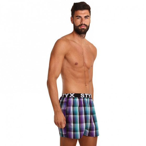 Boxer da uomo Styx sport elastico multicolore (B928)