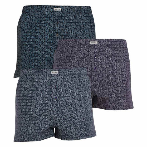 3PACK Boxer da uomo Andrie multicolore (PS 5627)