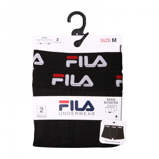 2PACK boxer da uomo Fila nero (FU5141/2-200)