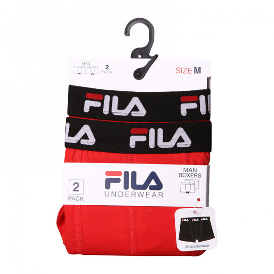 2PACK boxer da uomo Fila rosso (FU5141/2-118)