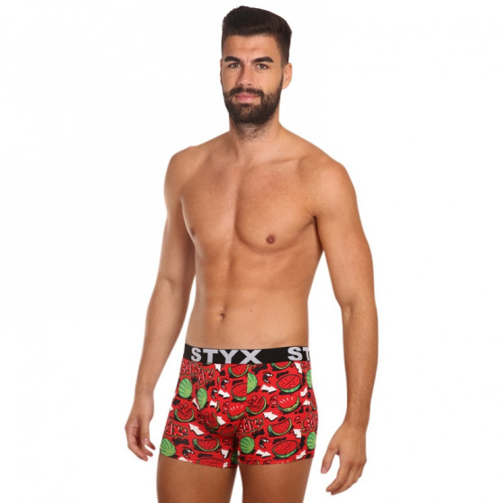 Boxer da uomo Styx lungo arte sport gomma meloni (U1459)