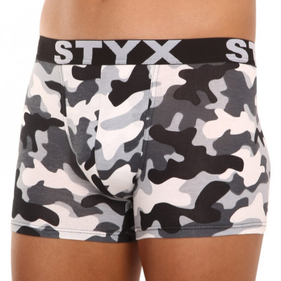 Boxer da uomo Styx lungo arte sport gomma mimetico (U1457)