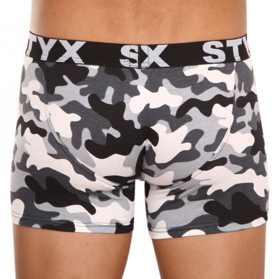 Boxer da uomo Styx lungo arte sport gomma mimetico (U1457)