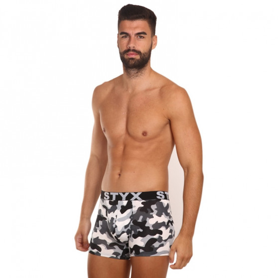 Boxer da uomo Styx lungo arte sport gomma mimetico (U1457)