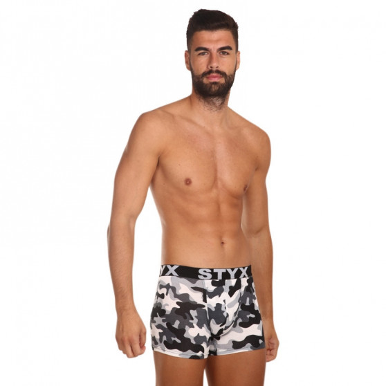 Boxer da uomo Styx lungo arte sport gomma mimetico (U1457)