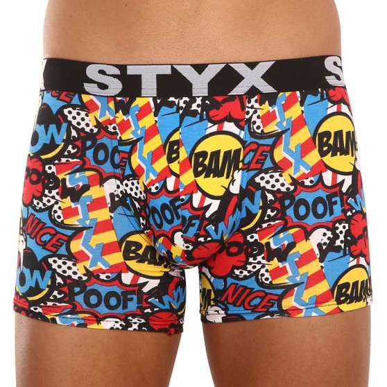 Boxer da uomo Styx lungo arte sport gomma poof (U1153)