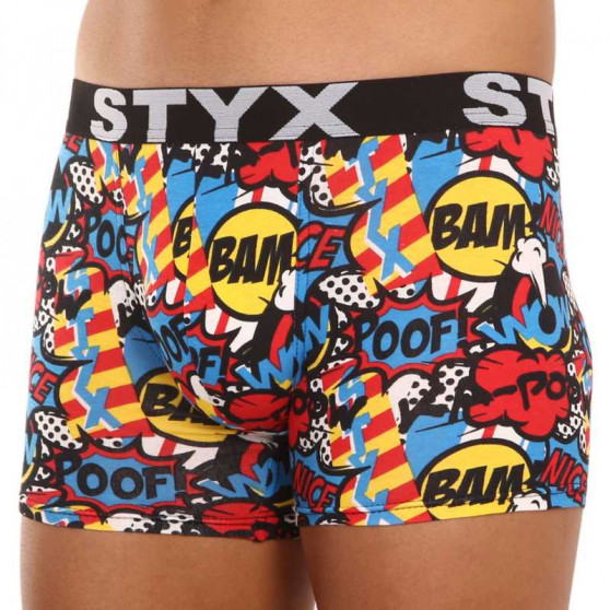 Boxer da uomo Styx lungo arte sport gomma poof (U1153)