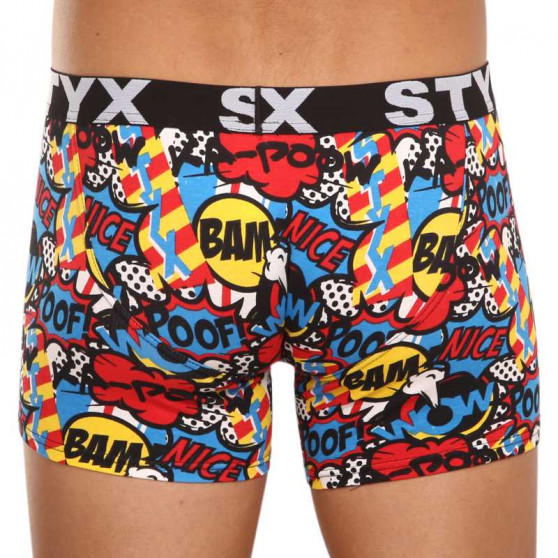 Boxer da uomo Styx lungo arte sport gomma poof (U1153)