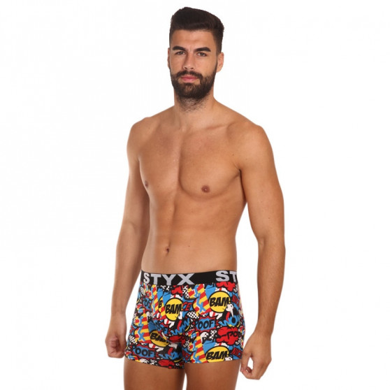 Boxer da uomo Styx lungo arte sport gomma poof (U1153)