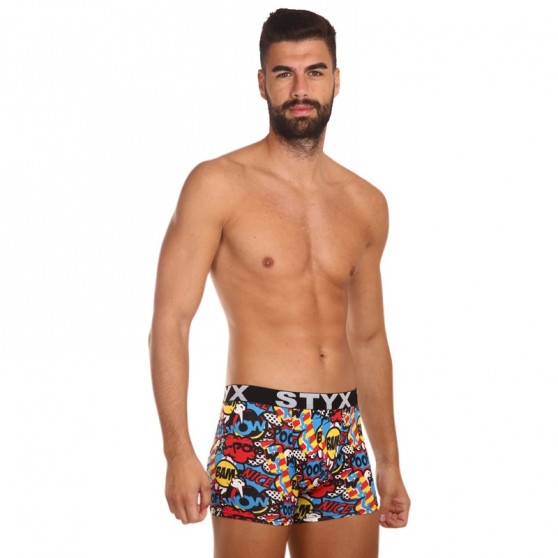 Boxer da uomo Styx lungo arte sport gomma poof (U1153)