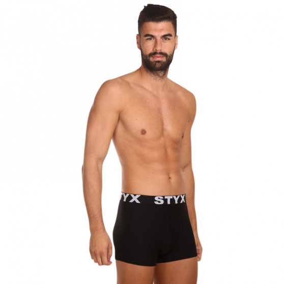 Boxer uomo Styx sport elastico nero (G960)