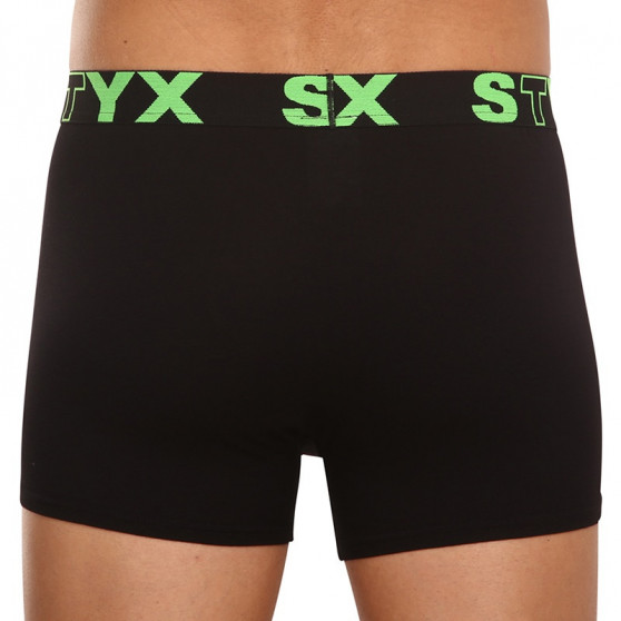 Boxer uomo Styx sport elastico nero (G962)