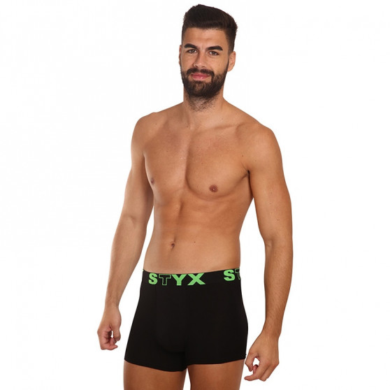 Boxer uomo Styx sport elastico nero (G962)