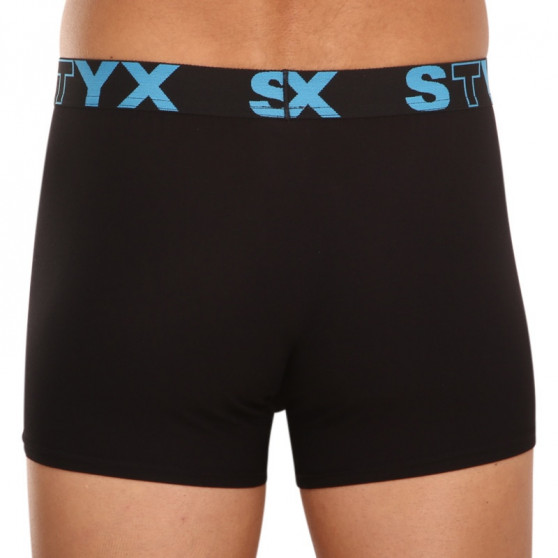 Boxer uomo Styx sport elastico nero (G961)