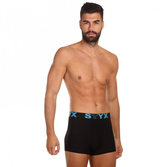 Boxer uomo Styx sport elastico nero (G961)