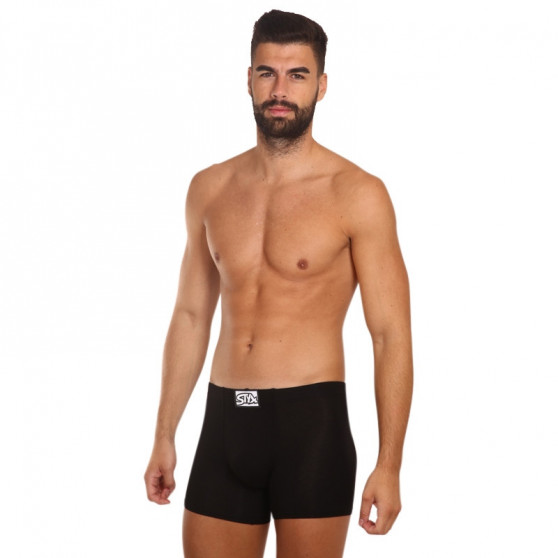 Boxer uomo Styx lungo classico elastico nero (F960)