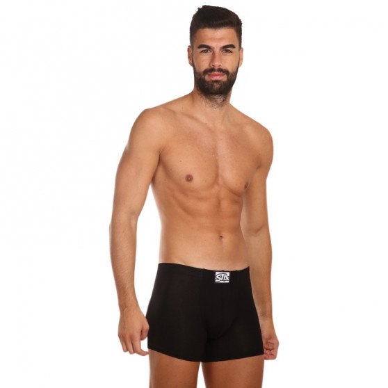 Boxer uomo Styx lungo classico elastico nero (F960)