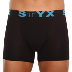 Boxer uomo Styx lungo sport elastico nero (U961)