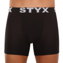 Boxer uomo Styx lungo sport elastico nero (U960)