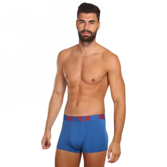 Boxer uomo Styx sport elastico blu (G967)