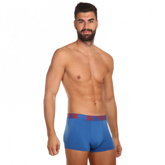 Boxer uomo Styx sport elastico blu (G967)