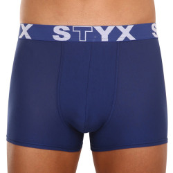 Boxer da uomo Styx elastico sportivo blu scuro (G968)