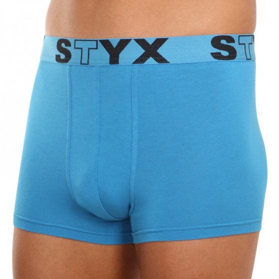 Boxer da uomo Styx sport elastico blu chiaro (G969)