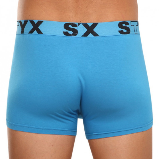 Boxer da uomo Styx sport elastico blu chiaro (G969)