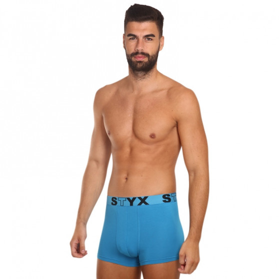 Boxer da uomo Styx sport elastico blu chiaro (G969)