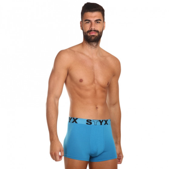 Boxer da uomo Styx sport elastico blu chiaro (G969)