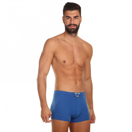 Boxer da uomo Styx classico elastico blu (Q967)