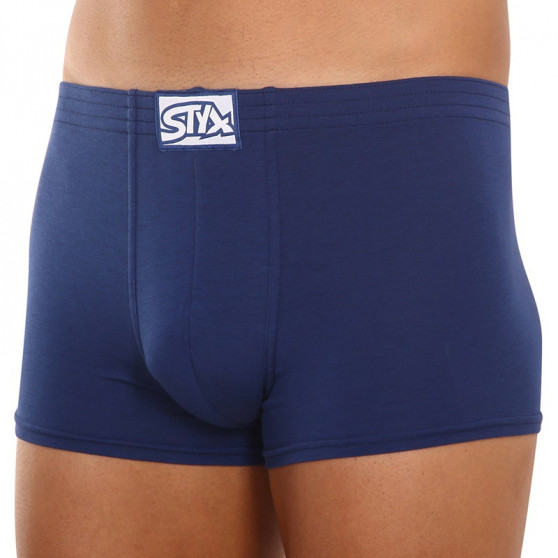 Boxer da uomo Styx classico elastico blu (Q968)