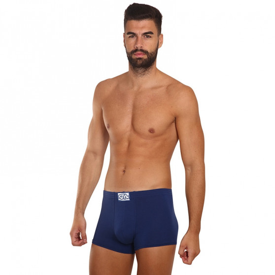 Boxer da uomo Styx classico elastico blu (Q968)