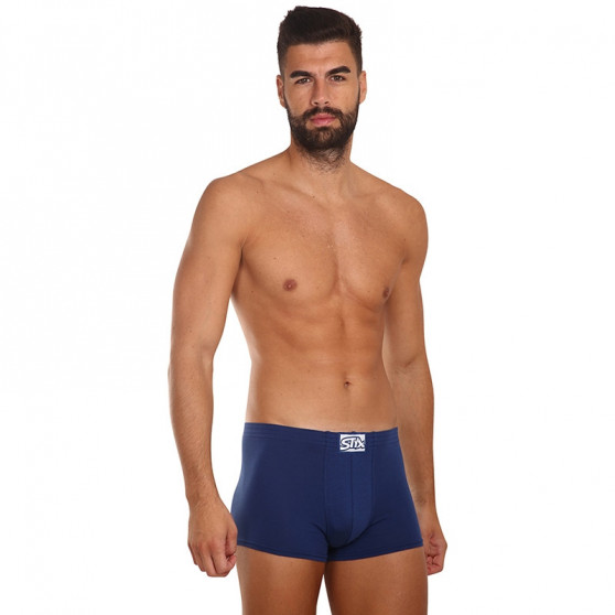 Boxer da uomo Styx classico elastico blu (Q968)