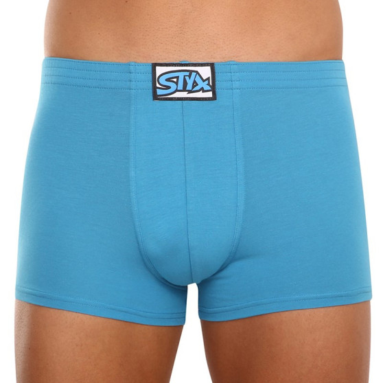 Boxer da uomo Styx classico elastico blu (Q969)