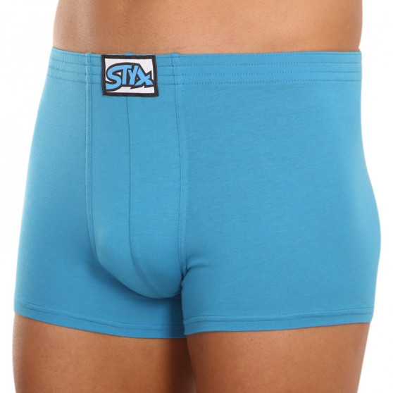 Boxer da uomo Styx classico elastico blu (Q969)