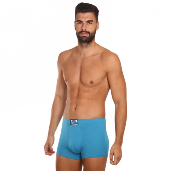 Boxer da uomo Styx classico elastico blu (Q969)