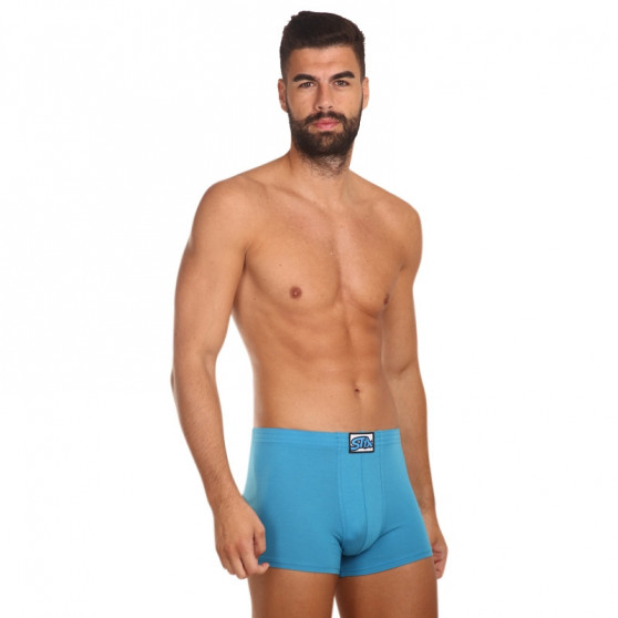 Boxer da uomo Styx classico elastico blu (Q969)