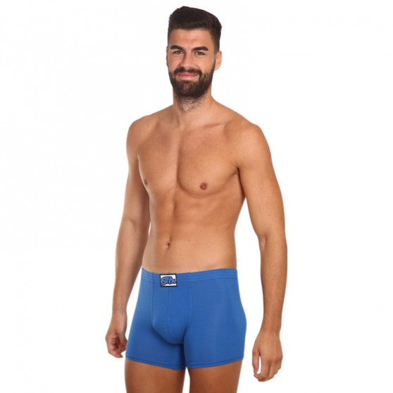 Boxer uomo Styx lungo classico elastico blu (F967)