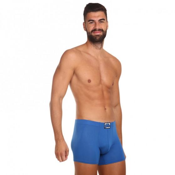 Boxer uomo Styx lungo classico elastico blu (F967)